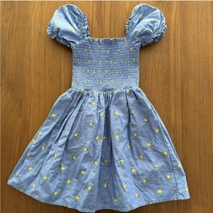Janie & Jack Smocked Lemon Dress